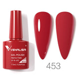 Nail Gel Polish 7.5ml HEMA/TPO FREE Red Sparkle Sequin Gel Nails Beautiful Semi Permanent Soak Off UV LED Gel Polish