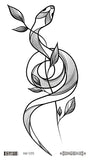 Rocooart Big Size Black Snake Temporary Tattoo Stickers For Women Men Body Waist Waterproof Fake Tatto 3D Cobra Snake Tattoos