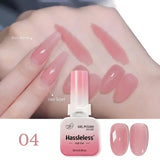 15ml glass bottle, nude pink clear nude nail polish, new trendy pink gel nail polish.