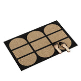 Minimalism PVC Welcome Doormat Chic Geometric Cuttable Mat House Entrance Rug Carpet Anti Dust Door Floor Pad Home Tidy Decor