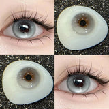 1 Pair Myopia Lenses Grey Colored Contact Lenses with Prescription Blue Eye Lenses Korean Lenses Natural Beautiful Pupil