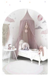 Tassel Round Living Room Large Area Carpets Cute White Children's Carpet Spotted Pattern Girl's Bedroom Rug Plush Soft Rugs 양탄자