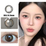 1Pair Contact Lenses for Eye Butterfly Blue Colored Lenses Purple Eye Degree Prescription -0.00 to -8.00  Beauty Pupils