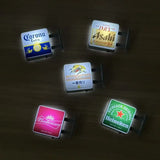 Glowing Mini Fridge Magnets Light Box Coffee Beer Illuminated Home Decor Accessories Japanese Underground Iron Family Rosen