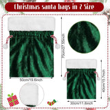 Christmas Velvet Santa Bags 20 x 28 Inch Large Santa Gift Sack with Drawstring Christmas Gift Presents Bags for Xmas Present Toy