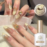 Pink Light Flow Cat Magnetic Gel Nail Polish 10ml Holographics Shining Line Magnetic Long Lasting DIY Salon Varinsh