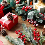 Christmas Decoration Artificial Pine Needle Branches Berry Bouquet Xmas Tree Garland Decor for Home Decor 2026 Navidad Accessory