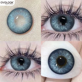New Green Contact Lenses Blue Lens Beauty Eye lenses Color Contact Lenses for Myopia Color Pupils Halloween Lenses 2pcs