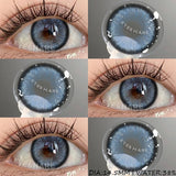 1 Pair Korean Colored Contacts Lenses with Myopia Brown Soft Naturally Colored Cosmetics Gray Lenses Beautiful Pupils