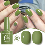 10ML Gel Nail Polish Solid Color Glass Gel Varnish Nail Art Gel Spring Summer Gel Nail Soak Off UV Gel Gel Vernis