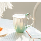 Ceramic Coffee Mug Tea Cup Home Drinking Utensils Pearl Appearance Milk Living Room Decoration Household Items