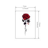 Red Flower Tattoo Sticker Waterproof Men and Women Temporary Tattoo