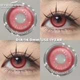 1Pair Hallowee Contact Lenses for Eyes Cosplay Lenses Anime Lenses Anime Accessories Lenses Purple Lenses Pink Eye Lens