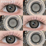 1 Pair Yearly New Korean Natural Lenses Color Contact Lenses for Eyes Color Black Brown Beautiful Pupil Fast Shipping