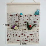 Home Storage & Organization Multilayer Fabric Hanging Storage Bag for Door Wall Wardrobe Dormitory Creative Organizer