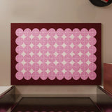 Nordic Style Geometric Print Entryway Mat PVC Wire Loop Bathroom Rug Non-Slip Waterproof Dustproof Entrance Carpet