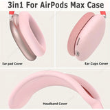 3 in 1 Cover For AirPods Max Case TPU Wireless Headphones Shockproof Cases For Apple AirPods Max Protective Coque For AirPod Max