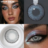 3 Tones Green Colored Contact Lenses Half Year Use 14.2mm Small Pupil for Daily Cosmetic & Eye Beauty Makeup Wholesale