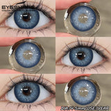 1pair Color Contact Lens for Eyes Fashion Popular Blue Green Contact Lens Brown Eye Lenses Yearly Gray Eyes Makeup Contact