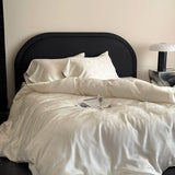 Vintage Jacquard Luxury Bedding Set Super Soft Silky Cooling Natural Lyocell Duvet Cover Flat/Fitted Bed Sheet Pillowcases 3/4Pc