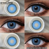 1Pair Fashion Colored Contact Lenses for Eyes Big Blue Eye Lens Natural Yearly Cosmetics Beauty Women Men Pupils