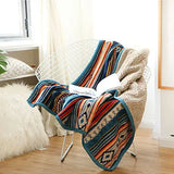 Luxury Bed Blanket Boho Throw Blanket Winter Thick Coral Fleece Sofa Blanket Bed Plaid Bedspread On The Bed Home Decor