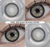 Color Contacts 1Pair Natural Gray Korean Big Eye Contact Lenses for Eyes Beauty Pupils Colored Fashion Soft Lens Yearly
