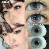 1Pair Soft Contact Lenses Pink Lenses Purple Eye Diameter 14.5mm sclera pupils Grey Lens Myopia Degree Beautiful Pupil