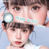 2Pcs Blue Series Stylish Large Diameter Myopia Contact Lenses, Ultra Soft Comfort Annual Wear for Daily  Cosplay