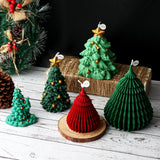 10-25cm 3D DIY Christmas Tree Candle Silicone Mold Christmas Gift Christmas Tree Resin Gypsum Silicone Mold Christmas Decoration