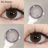 Contact Lenses Natural Look Beauty Pupils Brown Eye Contacts Cosmetic Grey/Blue Lenses for Daily Party