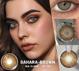 1Pair Color Contact Lenses for Eyes Cosmetics Blue Contact Lenses Brown Natural Contact Lens Gray Pupils Green Contacts