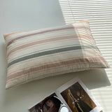 100 Cotton Pillowcase 2 PCS Colorful Stripe Pillow Case Bedding Black Pillow Cover Envelope Pillow Case Cover Nordic Sling