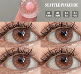 1 Pair Colored Contact Lenses for Eyes Natural Fashion Lenses Gray Beauty Pupils Blue Eye Lenses Cosmetics Soft Lenses