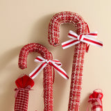 New Christmas Decorations Red and White Walking Stick Plaid Christmas Balloon Hot Air Balloon Hanging Christmas Tree Decoration