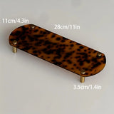 Retro Acrylic Decorative Tray Perfume Earring Ring Necklace Jewelry Ornament Tray Desktop Foyer Key Tray Hoom Decoration Gifts