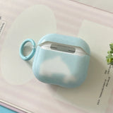 Korean Cartoon Cute Blue Dolphin Pattern Couple Earphone Case For AirPods 4 New Soft Cover For AirPods Pro 2 3 1 With Pendant