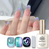 15ml Chamelon Gel Nail Polish Aurora Glitter Cat Magnetic Effect Varnish Soak Off UV Gel For Manicure DIY Salon