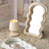 Cloud-shaped Makeup Mirrow Standing Mirror Bathroom Desk Standing Korean Hairdressing Wall Mirror Mural House Bedroom Decor