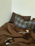 Fre Color Colion Pure Cotton Pleated Four-Piece Set Bedding Quilt Cover Pillowcase Bed eet id Pattern Chinese Sle