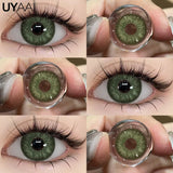 Contact Lenses Cosmetic Green Contact Lenses Makeup Colored Pupils Cosplay Lenses Cosmetics Beauty Woman Colored Lenses