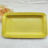 Rectangular Stoneware Plate 10” Plates Tray French Cool Color Gradual Spit Bone Dishs  Ceramic Dessert Vegetable Dining Plate