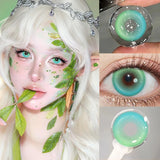 1 Pair New Colored Contacts Lenses Fashion Blue Lense - 0.00 To - 8.00 Diopter Lenses High Quality Cute Beautiful Pupils