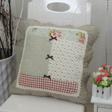 Flower-shaped Cushion Throw Pillows Cotton Fabric Pillows with Cores Cushions Cute Pillows Lumbar Pillows Sofa Pillow Set Square