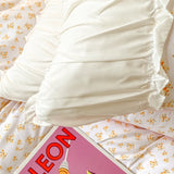 Floral Princess Style Korean Bed Skirt Bed Sheet flowers Lace Quilt Cover Ins Bedding For Girls Luxury Home Textiles