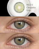 1 Pair Natural Look Green Color Contact Lenses Fresh Lady Mi22-5 Yearly Soft Contacts Beauty Eye Lens for Daily Makeup Artist