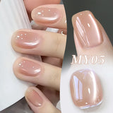 10ml Pink Gold Water Light Cat Magnetic Gel Polish HEMA TPO FREE Aurora Glitter Crystal Soak Off UV Varnish Manicure