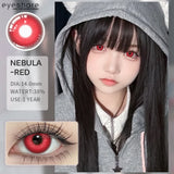 1 Pair Colored Contact Lenses Cosplay Colorful Contact Red Eyes Anime Contact Green Lenses Halloween Purple Contact