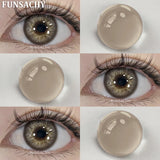 2pcs Brown Colored Contacts Lenses with Myopia 0~-8.00 Degree Yearly Beauty Cosmetic Makeup Pupils 14.5mm Blue Eye Lens