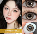 1Pair Fashion Makeup Pampas Series Yearly Purple Contacts Green Eyes Color Lenses Beauty Pupils Eye Color Green Lenses